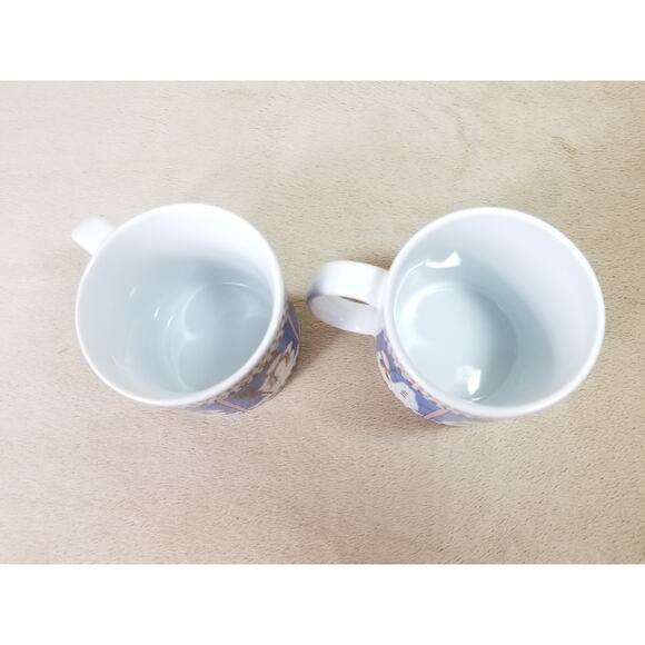 Sakura Snowman Coffee Mug Tea Cup 12oz Debbie Mumm Stoneware 4" Christmas x2 - Picture 9 of 12